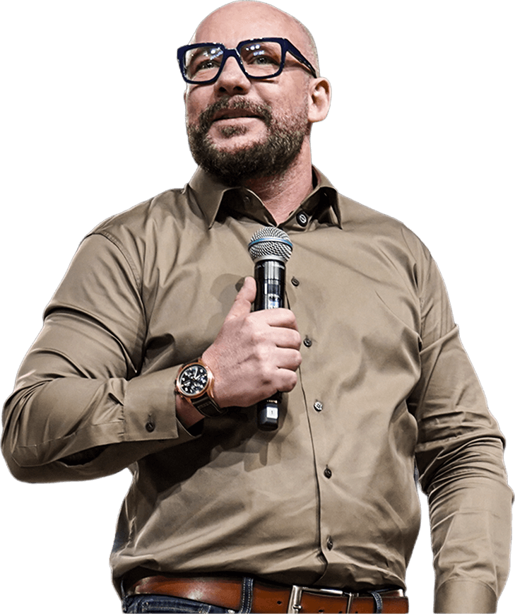 Cesar Zanoni no palco
